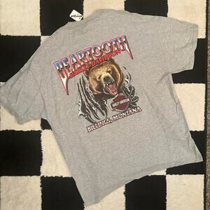 Vintage Harley Davidson Beartooth Gray Nature T-shirt